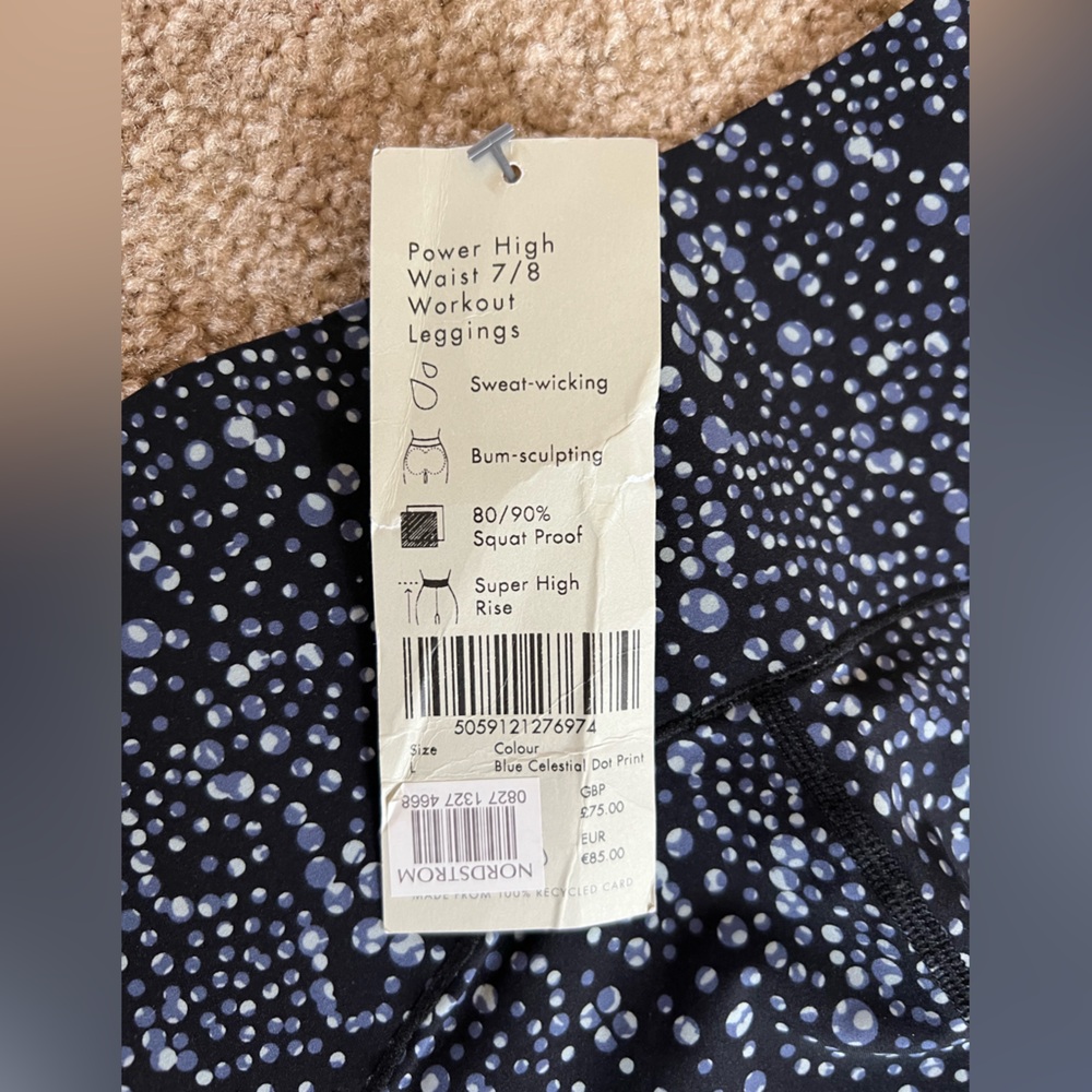 Sweaty Betty power high 7/8 workout leggings sz 12 - Picture 7 of 10